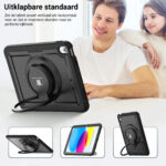 Turtle Shift Perfect Grip Hoes met screen protector iPad 11 en iPad 10 - 10.9 inch - Zwart - Afbeelding 7