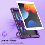 Turtle Shift Perfect Grip Case with screen protector iPad 9 2021 / iPad 8 2020 / iPad 7 2019 - 10.2 inches - Purple - Image 5