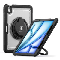 Turtle Shift Perfect Grip Hoes met screen protector iPad Air 6 (M3 en M2) – 11 inch 2024 – Transparant
