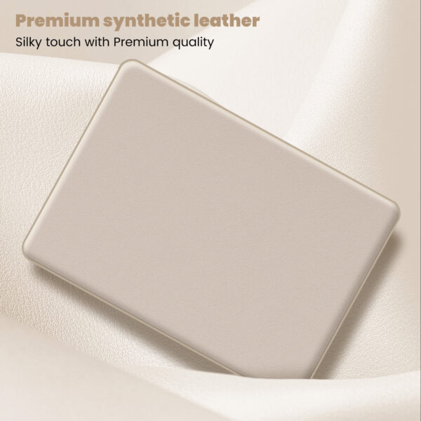 Turtle Shift vegan leer Laptopcover MacBook Air 13.6' inch - 2024 / 2022 - A2681 / A3113 - Beige - Afbeelding 7