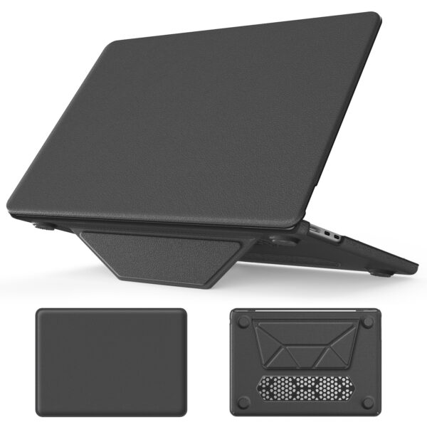Turtle Shift vegan leer Laptopcover MacBook Air 15.3' inch - 2024 / 2023 - A2941/ A3114 - Grijs