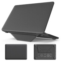 Turtle Shift vegan leer Laptopcover MacBook Pro 13′ inch – 2022 / 2020 / 2018 – A2338 / A2289 / A2251 / A2159 / A1989 / 
A1706 / A1708 – Grijs