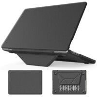 Turtle Shift vegan leer Laptopcover MacBook Pro 14′ inch – 2023 / 2021 – A2442 / A2779 / A2918 / A2992 – Grijs