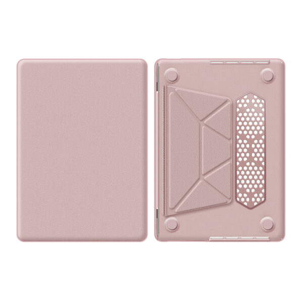Turtle Shift vegan leer Laptopcover MacBook Pro 14' inch - 2023 / 2021 - A2442 / A2779 / A2918 / A2992 - Roze - Afbeelding 10