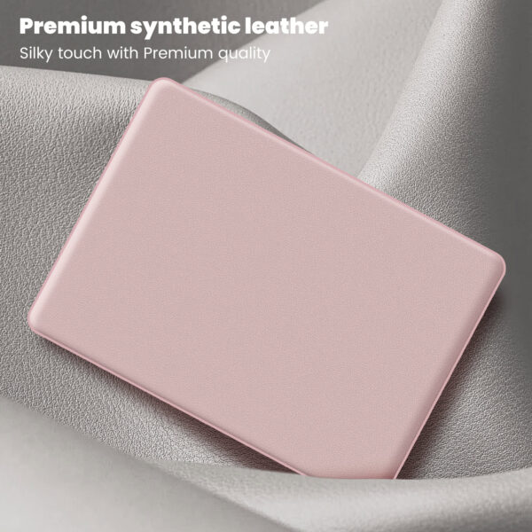 Turtle Shift vegan leer Laptopcover MacBook Pro 14' inch - 2023 / 2021 - A2442 / A2779 / A2918 / A2992 - Roze - Afbeelding 7