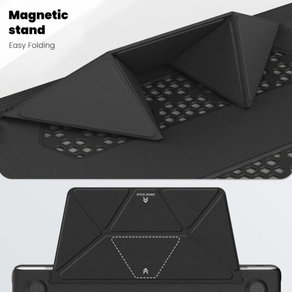 Turtle Shift vegan leer Laptopcover MacBook Pro 14' inch - 2023 / 2021 - A2442 / A2779 / A2918 / A2992 - Zwart - Afbeelding 9