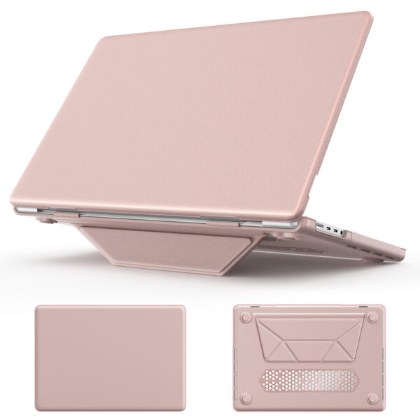 Turtle Shift vegan leer Laptopcover MacBook Pro 16' inch - 2023 / 2021 - A2485 / A2780 / A2991 - Roze