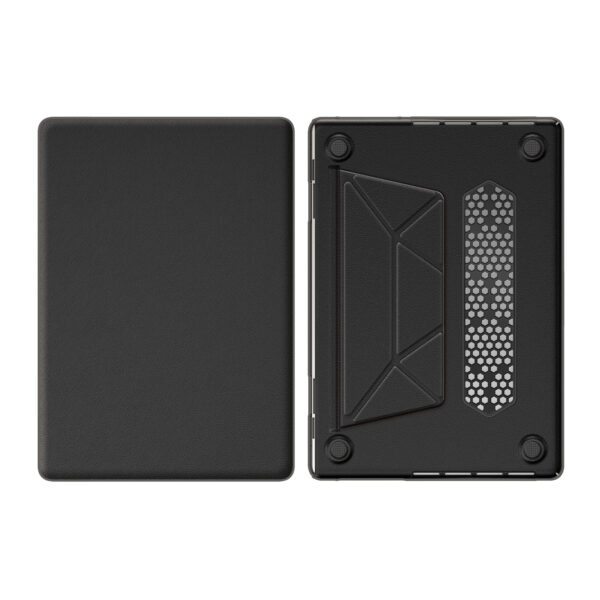Turtle Shift vegan leer Laptopcover MacBook Pro 16' inch - 2023 / 2021 - A2485 / A2780 / A2991 - Zwart - Afbeelding 9