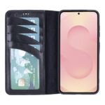 Solidenz Moda Book Samsung Galaxy A56 genuine leather case - Black - Image 3