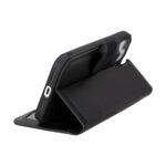 Solidenz Moda Book iPhone 16e echt leren hoesje - Zwart - Afbeelding 3