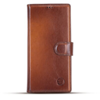 Solidenz Moda Book Samsung Galaxy S25 Ultra genuine leather case – Brown