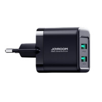 Joyroom 2 Poorten USB-A Oplader 12W – Zwart