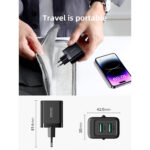 Joyroom 2 Poorten USB-A Oplader 12W - Zwart - Afbeelding 4