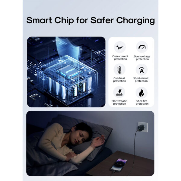 Joyroom 2 Poorten USB-A Oplader 12W - Zwart - Afbeelding 2