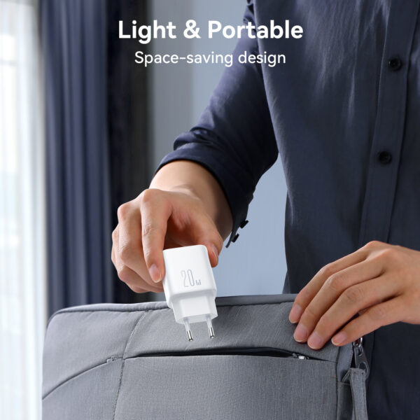 Joyroom 20W Dual-port USB-C Oplader - Wit - Afbeelding 6