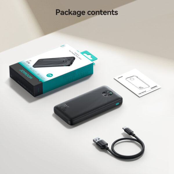 Joyroom 22.5W LED Power Bank Snellader - 10000 mAh inclusief USB-C kabel - Zwart - Afbeelding 13