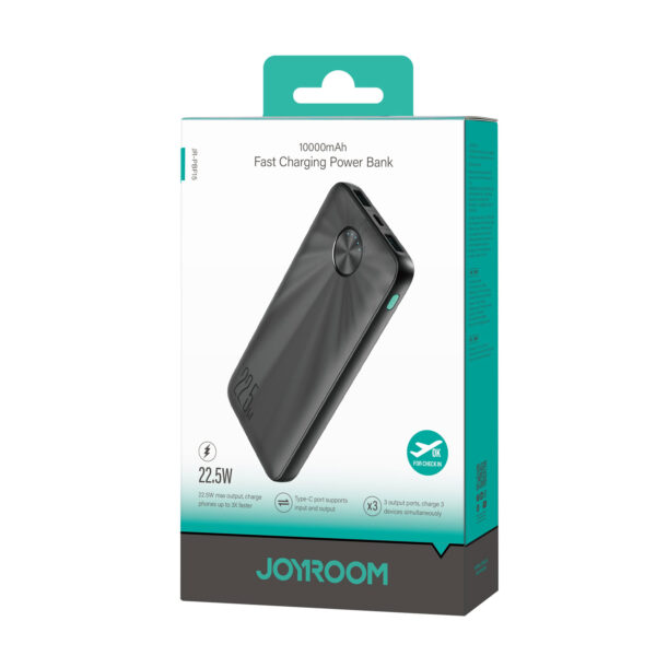 Joyroom 22.5W LED Power Bank Snellader - 10000 mAh inclusief USB-C kabel - Zwart - Afbeelding 14