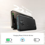 Joyroom 22.5W LED Power Bank Snellader - 10000 mAh inclusief USB-C kabel - Zwart - Afbeelding 6