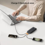 Joyroom 22.5W LED Power Bank Snellader - 10000 mAh inclusief USB-C kabel - Zwart - Afbeelding 7