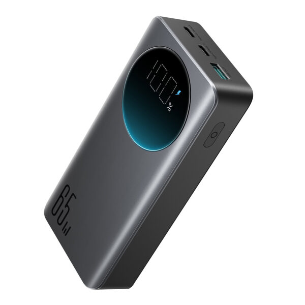 Joyroom 65W Digital Display Snellader Power Bank - 20000 mAh inclusief 100W USB-C Kabel - Zwart