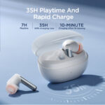Joyroom Jbuds True Wireless Earbuds - Wireless In-Ear Earbuds - White - Image 9
