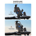 Joyroom Phone Holder for Bicycle and Motorbike - Handlebar Holder - Black - Image 10