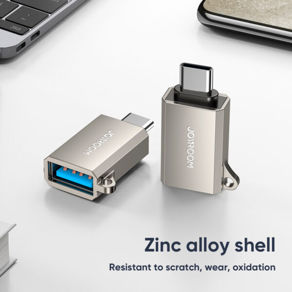 Joyroom Type-C Male naar USB Female Adapter - Zilver - Afbeelding 6