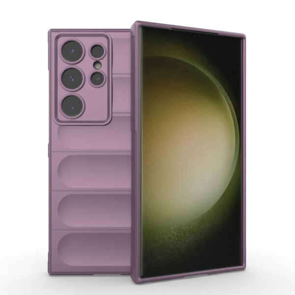 Solidenz AeroGrip Samsung Galaxy S24 Ultra hoesje - Paars