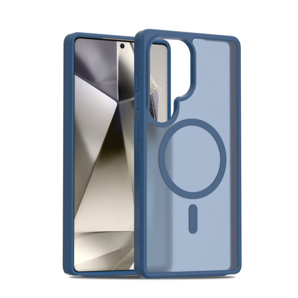 Solidenz FrostMag Samsung Galaxy S25 Ultra hoesje - Donkerblauw