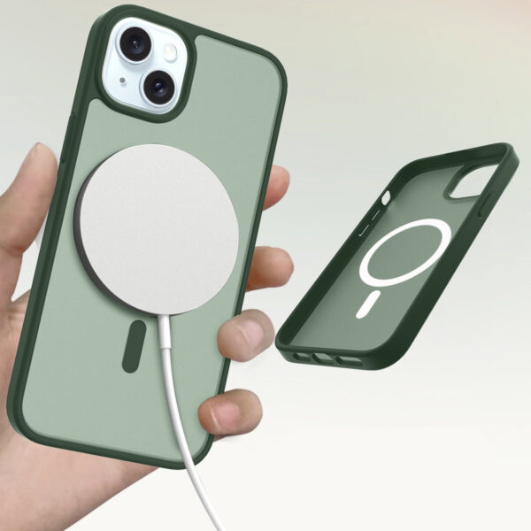 Solidenz FrostMag iPhone 15 Plus hoesje - Groen - Afbeelding 3
