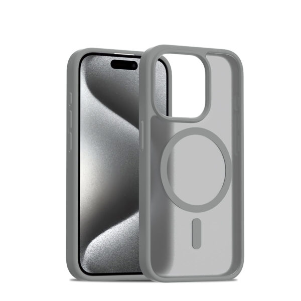 Solidenz FrostMag iPhone 15 Pro hoesje - Titanium