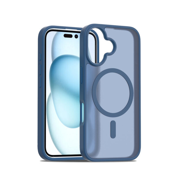 Solidenz FrostMag iPhone 16 Plus hoesje - Donkerblauw
