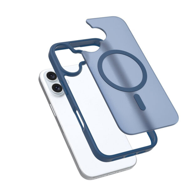 Solidenz FrostMag iPhone 16 Plus hoesje - Donkerblauw - Afbeelding 2