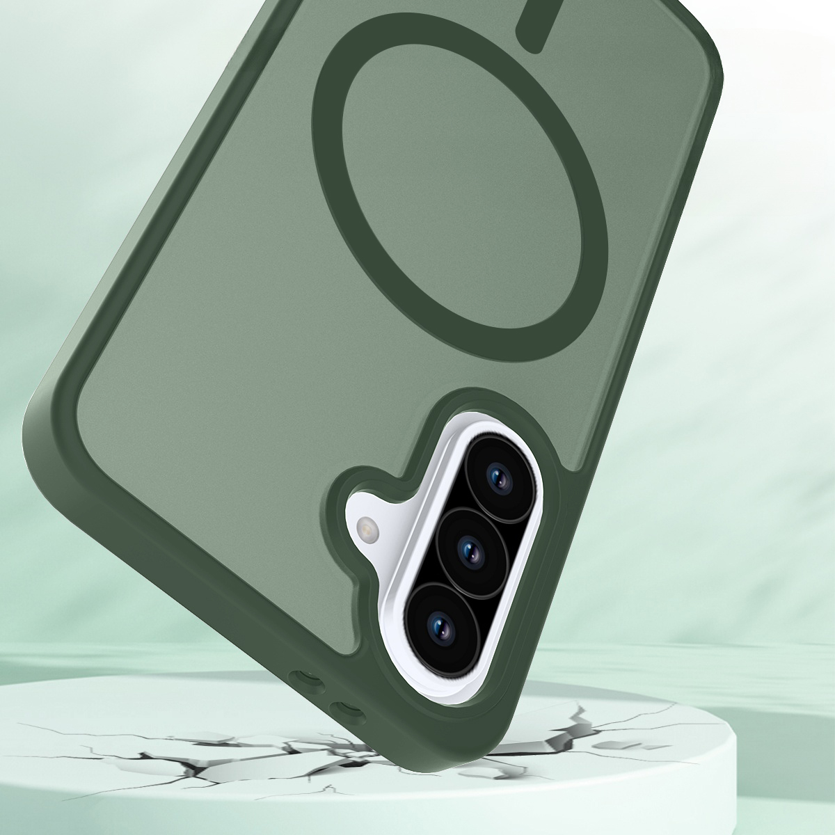 Solidenz Frosted Samsung Galaxy A56 / A36 Case - Green - Image 3