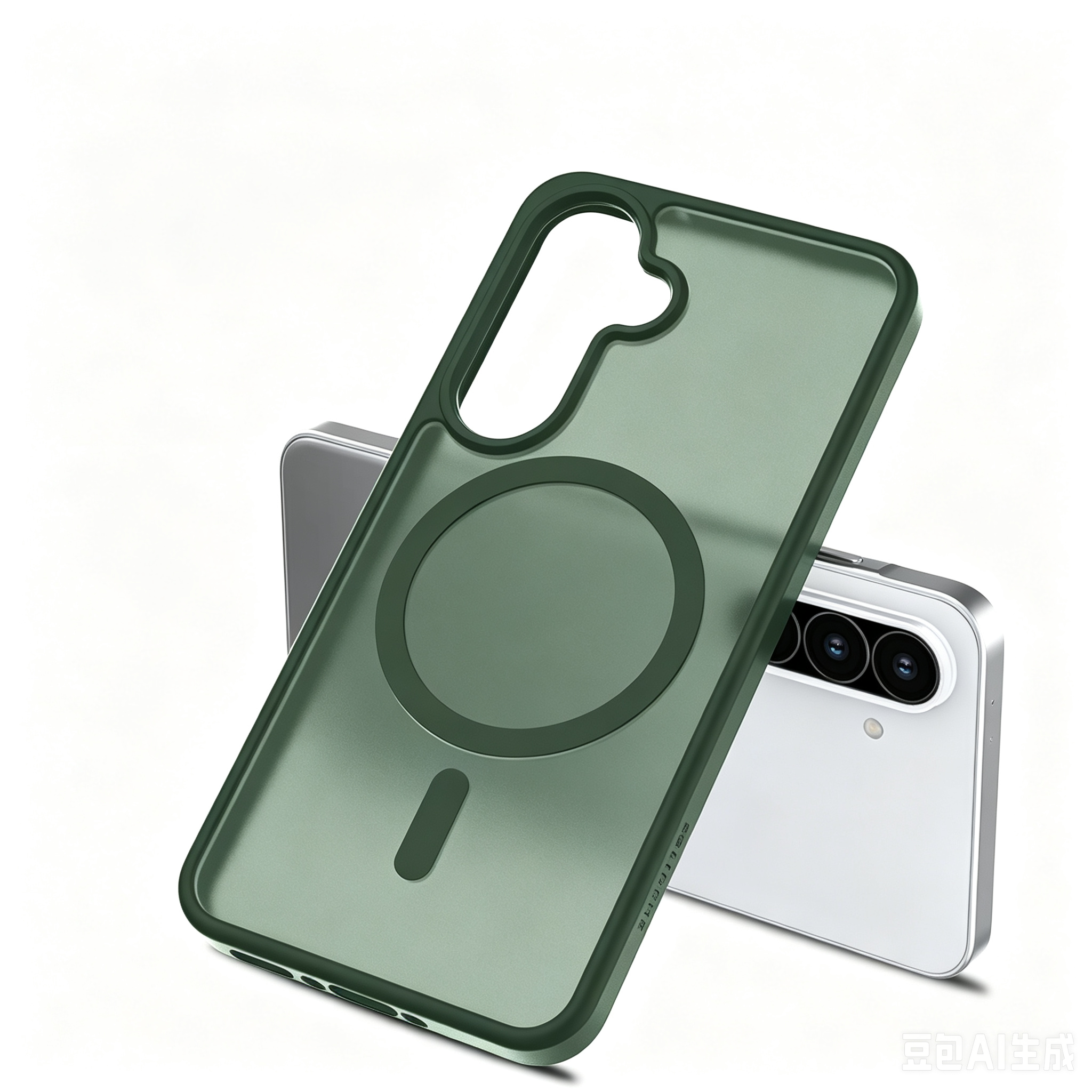 Solidenz Frosted Samsung Galaxy A56 / A36 Case - Green - Image 4