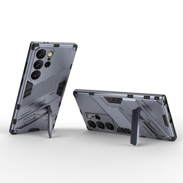 Solidenz StandGuard Xtreme Samsung Galaxy S24 Ultra hoesje - Grijs - Afbeelding 3