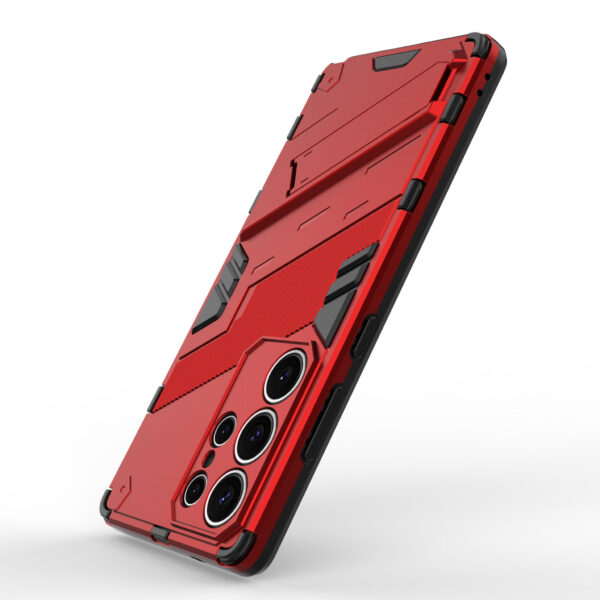 Solidenz StandGuard Xtreme Samsung Galaxy S25 Ultra hoesje - Rood - Afbeelding 4