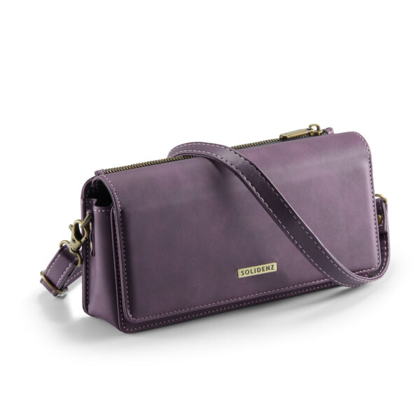 Solidenz Universeel Schoudertas voor Telefoon en Portemonnee tot 7.5 inch - Paars - Afbeelding 2