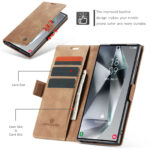 Solidenz Urban Book Samsung Galaxy S25 Ultra hoesje - Bruin - Afbeelding 6