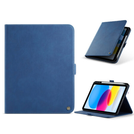 Solidenz Urban Book iPad 11 en iPad 10 – 10.9 inch met pencilhouder – Blauw