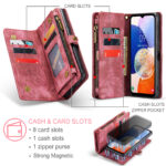 Solidenz Urban Wallet Samsung Galaxy A16 hoesje - Rood - Afbeelding 9