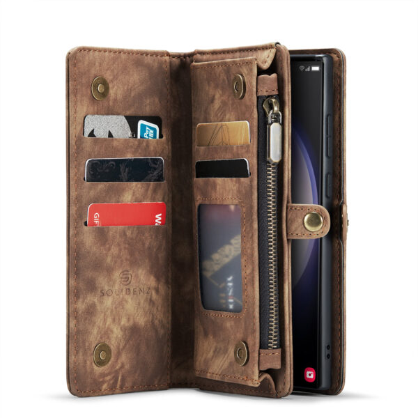 Solidenz Urban Wallet Samsung Galaxy S25 Ultra hoesje - Bruin - Afbeelding 3