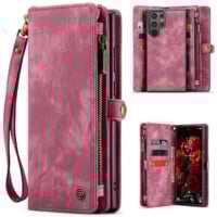 Solidenz Urban Wallet Samsung Galaxy S25 Ultra hoesje – Rood