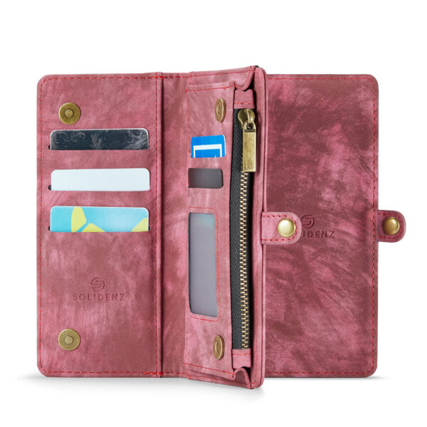 Solidenz Urban Wallet Samsung Galaxy S25 Ultra hoesje - Rood - Afbeelding 6