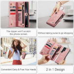 Solidenz Urban Wallet Samsung Galaxy S25 Ultra hoesje - Roze - Afbeelding 12