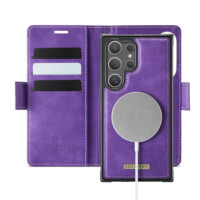 Solidenz 2-in-1 MagSafe Wallet Case voor Samsung Galaxy S24 Ultra – Paars