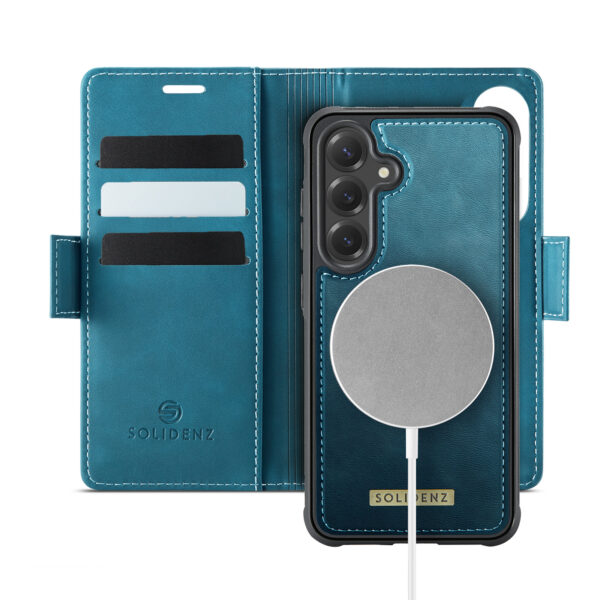 Solidenz 2-in-1 MagSafe Wallet Case for Samsung Galaxy S24 FE - Blue