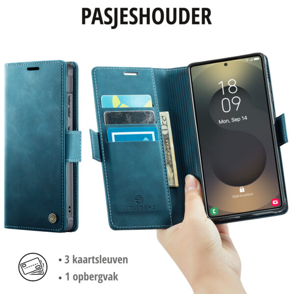 Solidenz 2-in-1 MagSafe Wallet Case for Samsung Galaxy S25 Ultra - Blue - Image 8