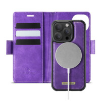 Solidenz 2-in-1 MagSafe Wallet Case for iPhone 15 Pro – Purple