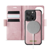 Solidenz 2-in-1 MagSafe Wallet Case voor iPhone 15 Pro Max – Roze